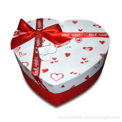 Cardboard Gift Box with Heart Shape, Suitable for Chocolate and Gift Packaging